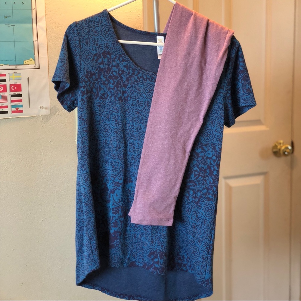 NWOT Lularoe Outfit XS Classic T and OS leggings